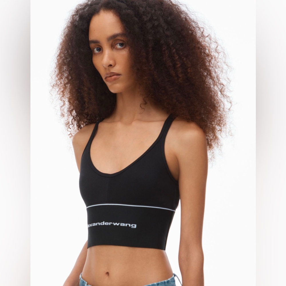 Alexander Wang Black Crop Top